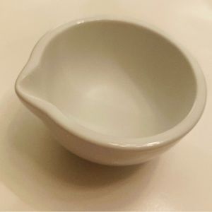 Antique French ironstone mortar white with pour spout ( no pestle available)